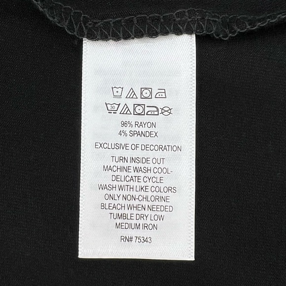 Adrienne Vittadini Black Strapless Maxi Dress Size Small Jersey Knit New NWT - Picture 4 of 5